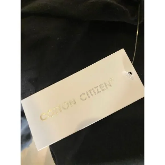 Cotton Citizen men’s  Black Long Sleeve Crew Neck T-Shirt Size Medium. Supima - Picture 3 of 5